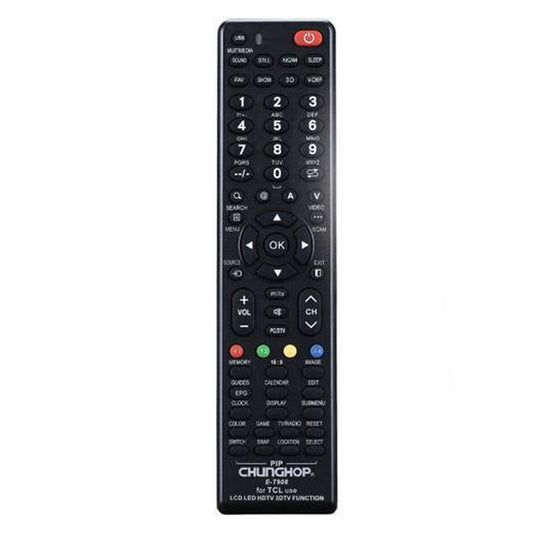 Chunghop Universal TCL TV Remote Control for LCD Smart HD Plasma TVs