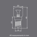 12V 12W E14 Clear Light Bulb Replacement for Himalayan Salt Lamp - SuperSaverAU - view 1