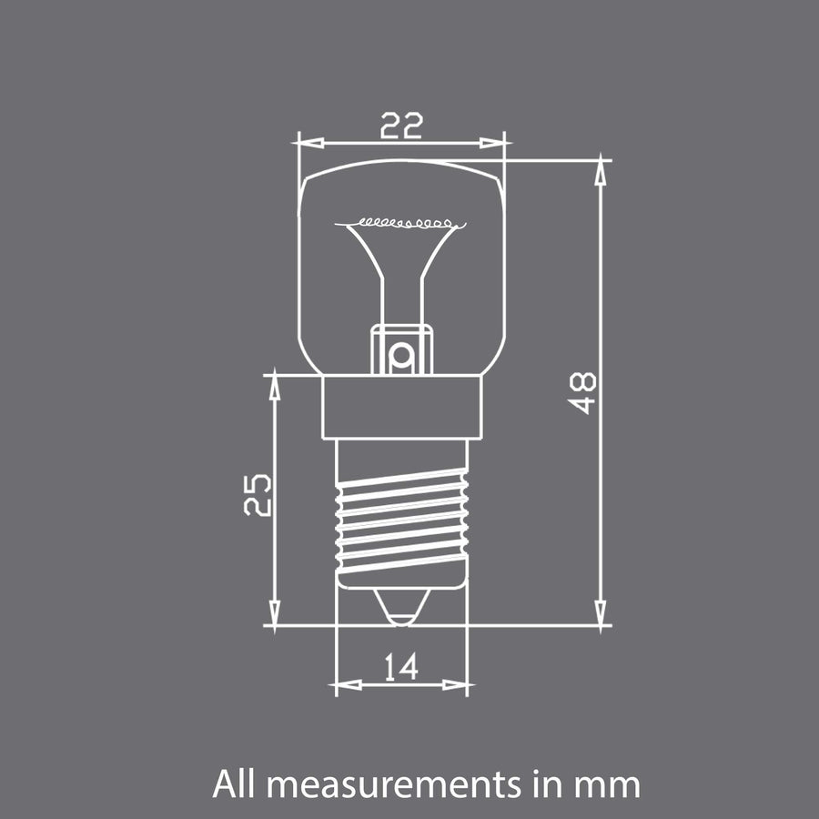 12V 12W E14 Clear Light Bulb Replacement for Himalayan Salt Lamp - SuperSaverAU - view 1
