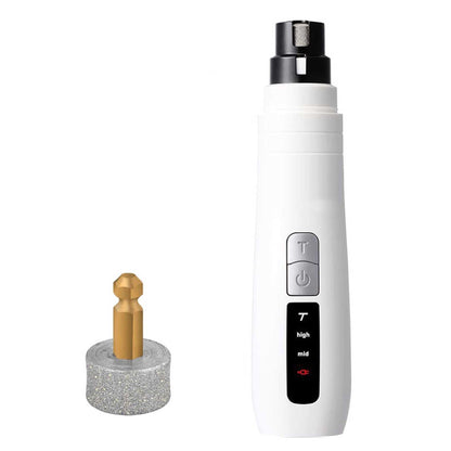 Professional Pet Nail Grinder Electric Trimmer USB Rechargeable 8hrs Cordless