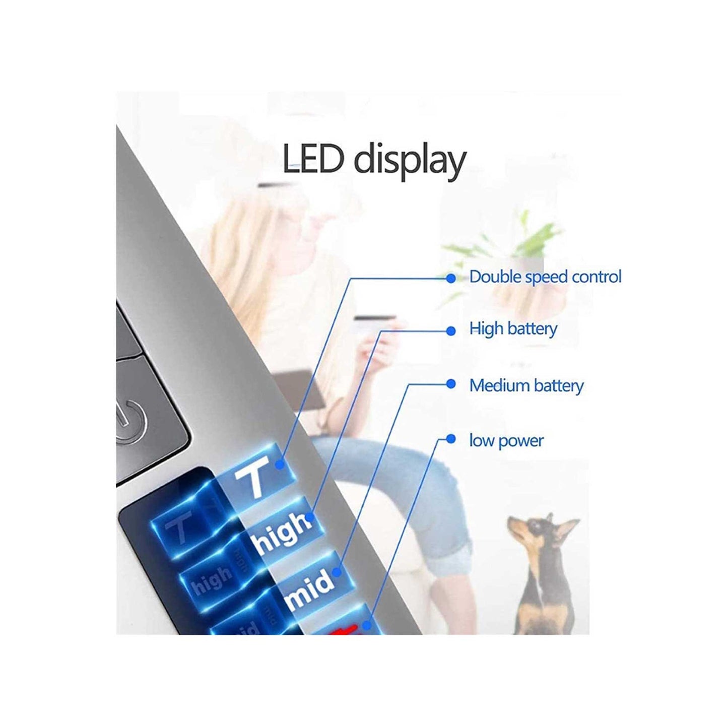 Professional Pet Nail Grinder Electric Trimmer USB Rechargeable 8hrs Cordless