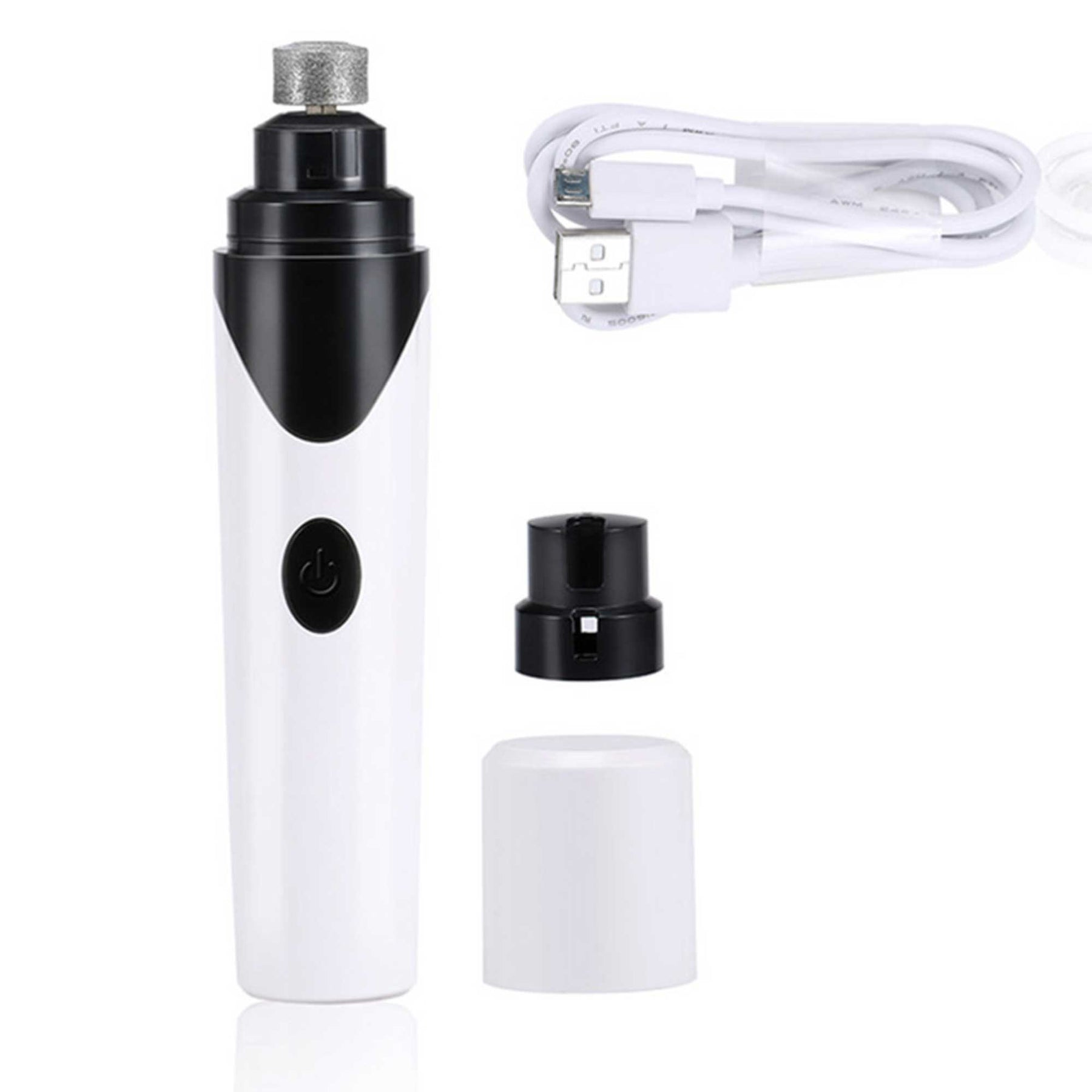 Pet Nail Grinder Electric Trimmer Rechargeable Clipper for Dogs & Cats - 3 Ports, Low Noise - SuperSaverAU - view 1