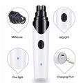 Pet Nail Grinder Electric Trimmer Rechargeable Clipper for Dogs & Cats - 3 Ports, Low Noise - SuperSaverAU - view 3