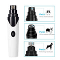 Pet Nail Grinder Electric Trimmer Rechargeable Clipper for Dogs & Cats - 3 Ports, Low Noise - SuperSaverAU - view 6