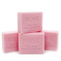 4-Pack Rose Scented Pure Plant Oil Soap Bars 100g Natural Vegetable Base Australia - SuperSaverAU - view 1