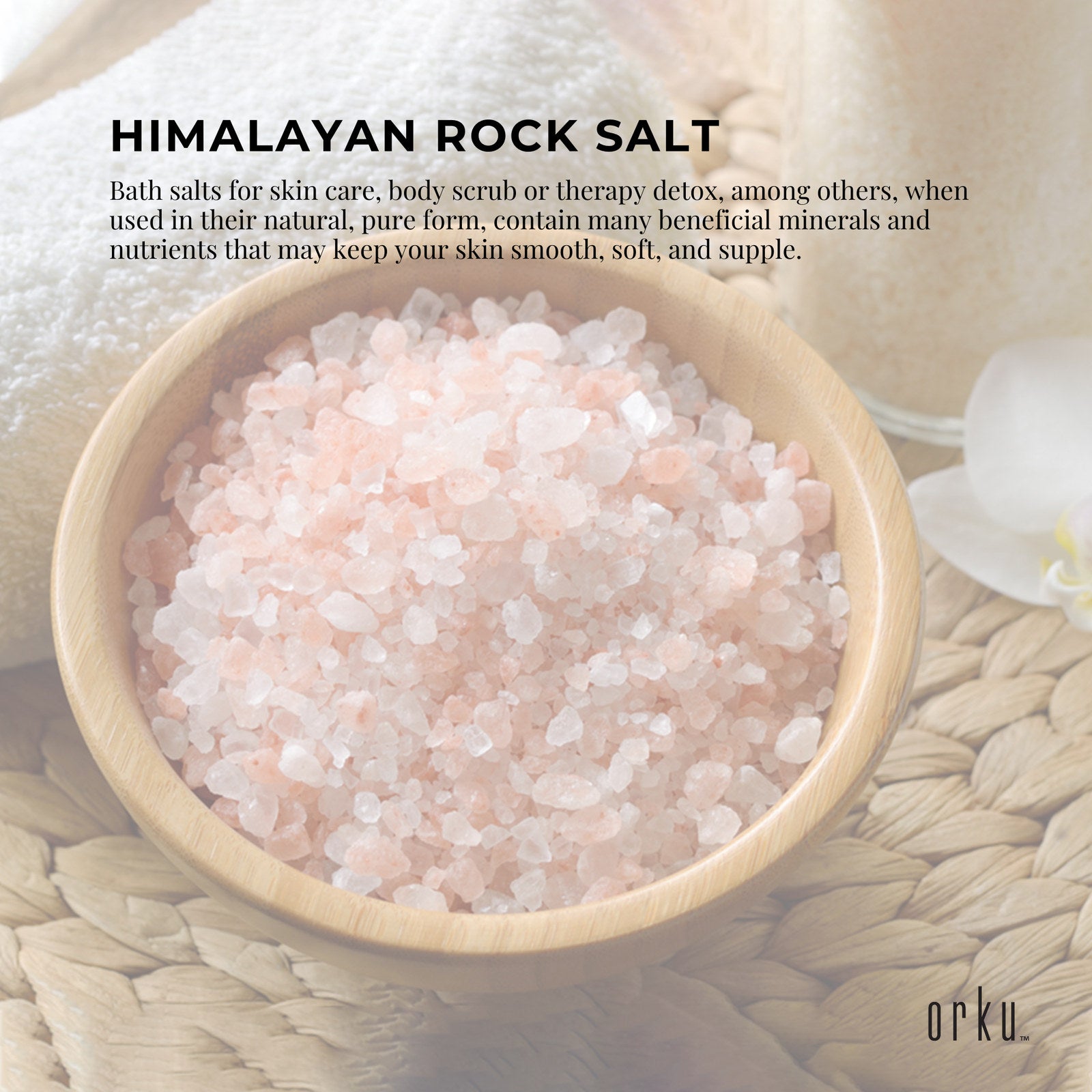 500g Pink Himalayan Bath Salts - Natural Crystal Rocks - Spa Therapy Body Scrub - SuperSaverAU - view 8