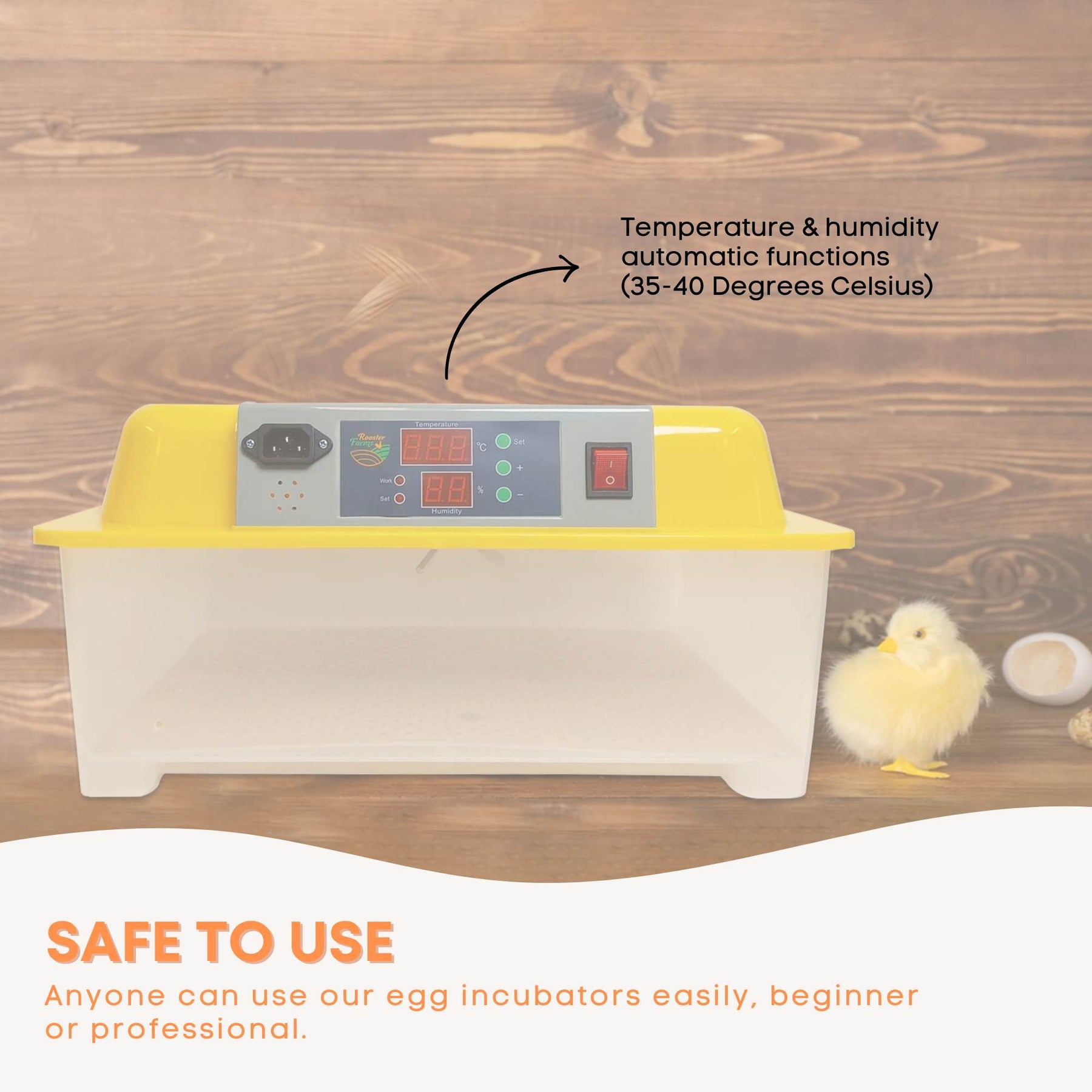 Electric 24 Egg Incubator with Accessories, Auto Turning, Digital Display - SuperSaverAU - view 7
