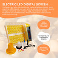 Electric 48 Egg Incubator with Accessories, Auto Turning, Digital Display - SuperSaverAU - view 3
