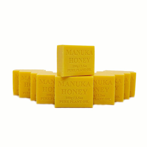 Manuka Honey Pure Plant Oil Soap Bar 100g - Australian Made, Non-Drying - SuperSaverAU - view 1