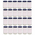 375ml Flint Glass Jars with Black Metal Twist Lids - 12 Pack for Food Storage - SuperSaverAU - view 1