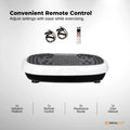 White Mini Vibration Platform - Magnet Therapy Vibrating Machine Exercise Plate
