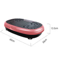 Pink Mini Vibration Platform - Magnet Therapy Vibrating Machine Exercise Plate - SuperSaverAU - view 4