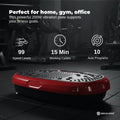 Red Mini Vibration Platform Magnet Therapy Vibrating Machine Exercise Plate