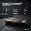 Gold Mini Vibration Platform Magnet Therapy Vibrating Machine Exercise Plate