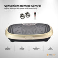 Gold Mini Vibration Platform Magnet Therapy Vibrating Machine Exercise Plate