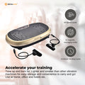 Gold Mini Vibration Platform Magnet Therapy Vibrating Machine Exercise Plate - SuperSaverAU - view 1
