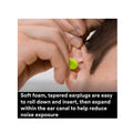 3M E-A-Rsoft Yellow Neons Uncorded Foam Earplugs - 200 Pairs
