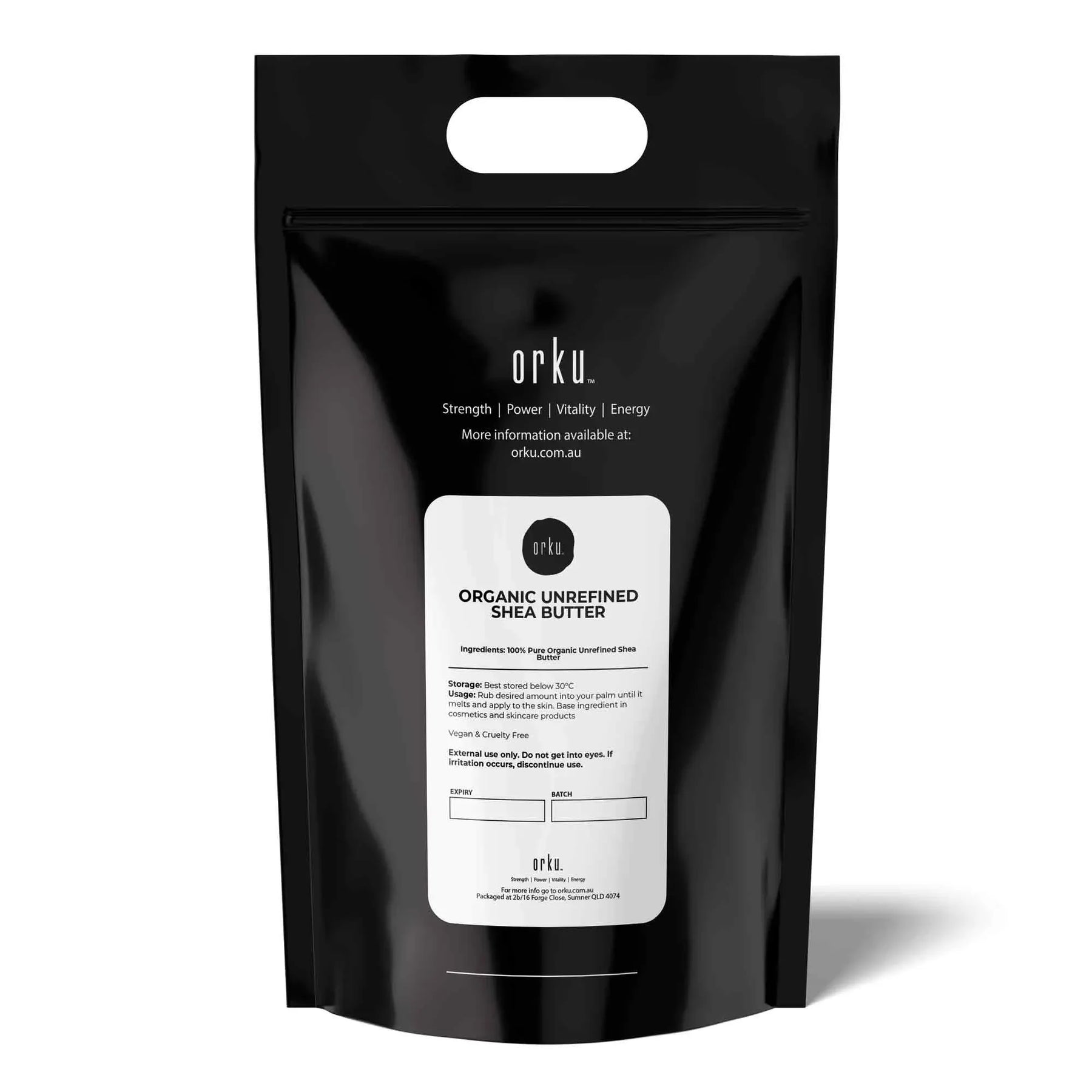 Orku Organic Unrefined Shea Butter 10kg Raw African Karite Chunks for Skin and Hair