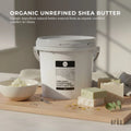 Orku Organic Unrefined Shea Butter 3kg Tub Raw Chunks for Skin Hair and DIY Cosmetics