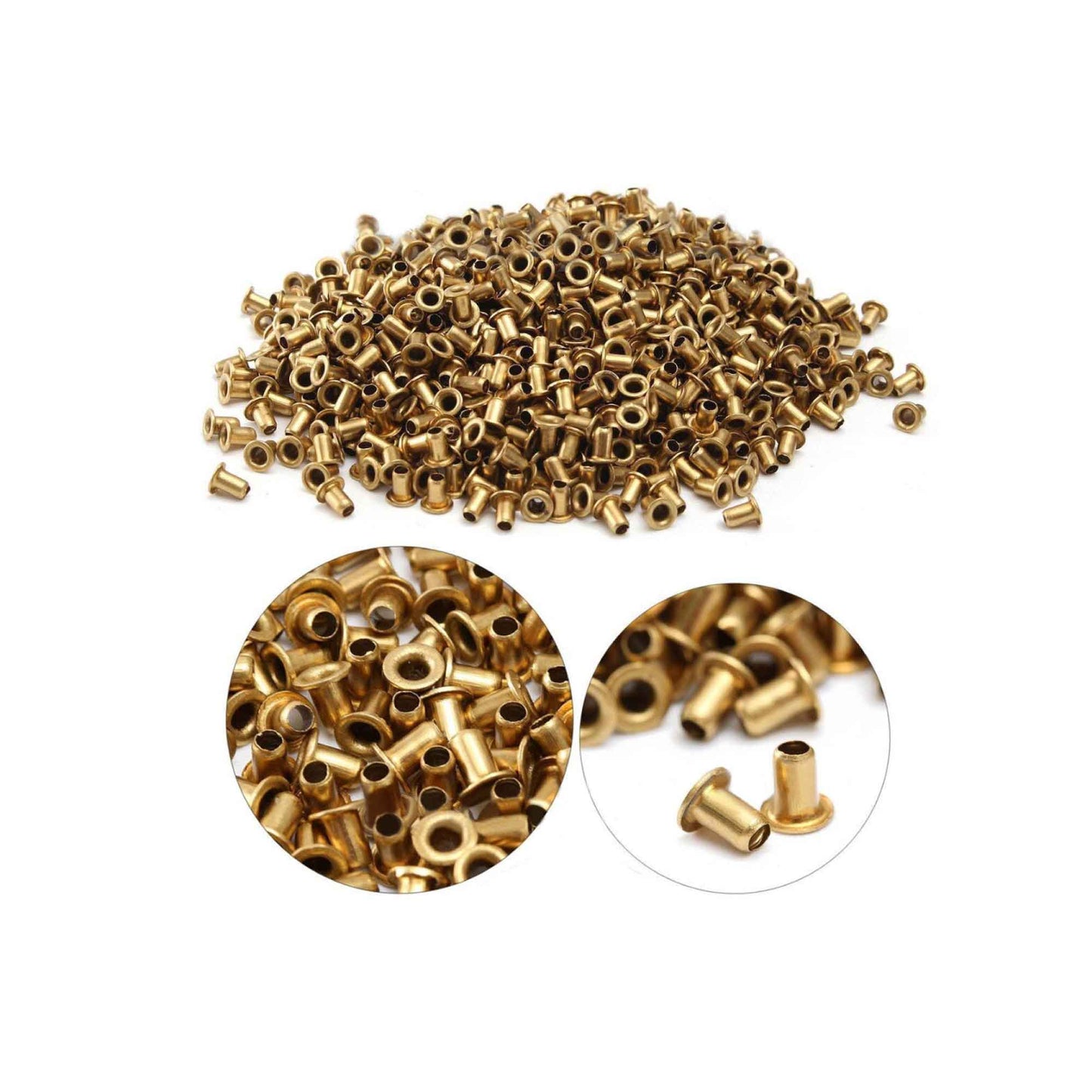 1000 Brass Bee Frame Eyelets 4mm for Beekeeping and Hive Assembly
