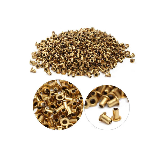 1000 Brass Bee Frame Eyelets 4mm for Beekeeping and Hive Assembly