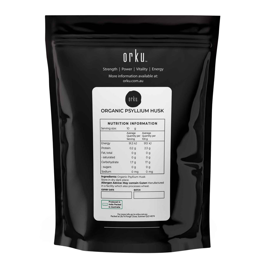 100g Organic Psyllium Husk - Isabgol Ispaghula Natural Fibre Supplement - SuperSaverAU - view 1