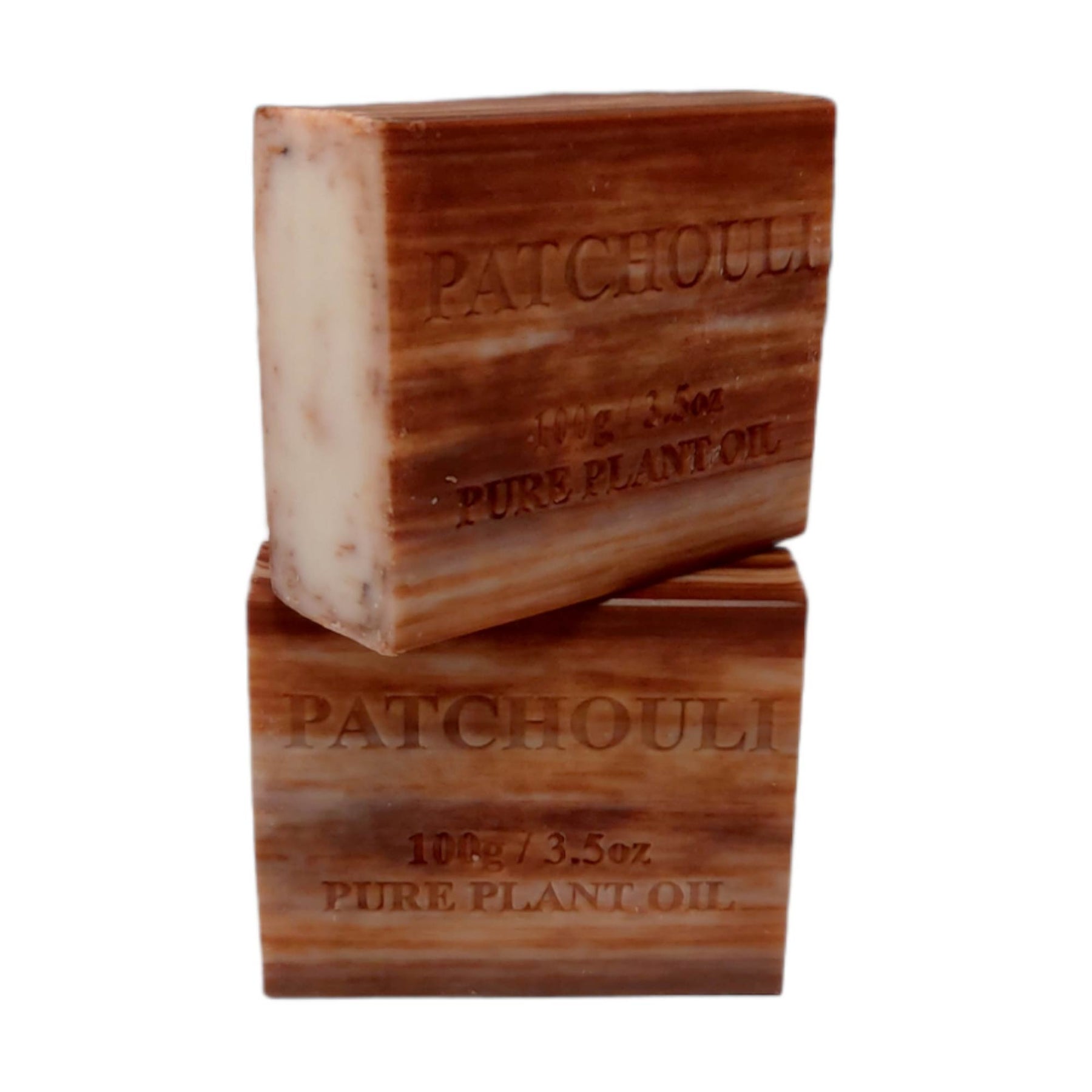10x 100g Plant Oil Soap Patchouli Scent Pure Natural Vegetable Base Bar - SuperSaverAU - view 1