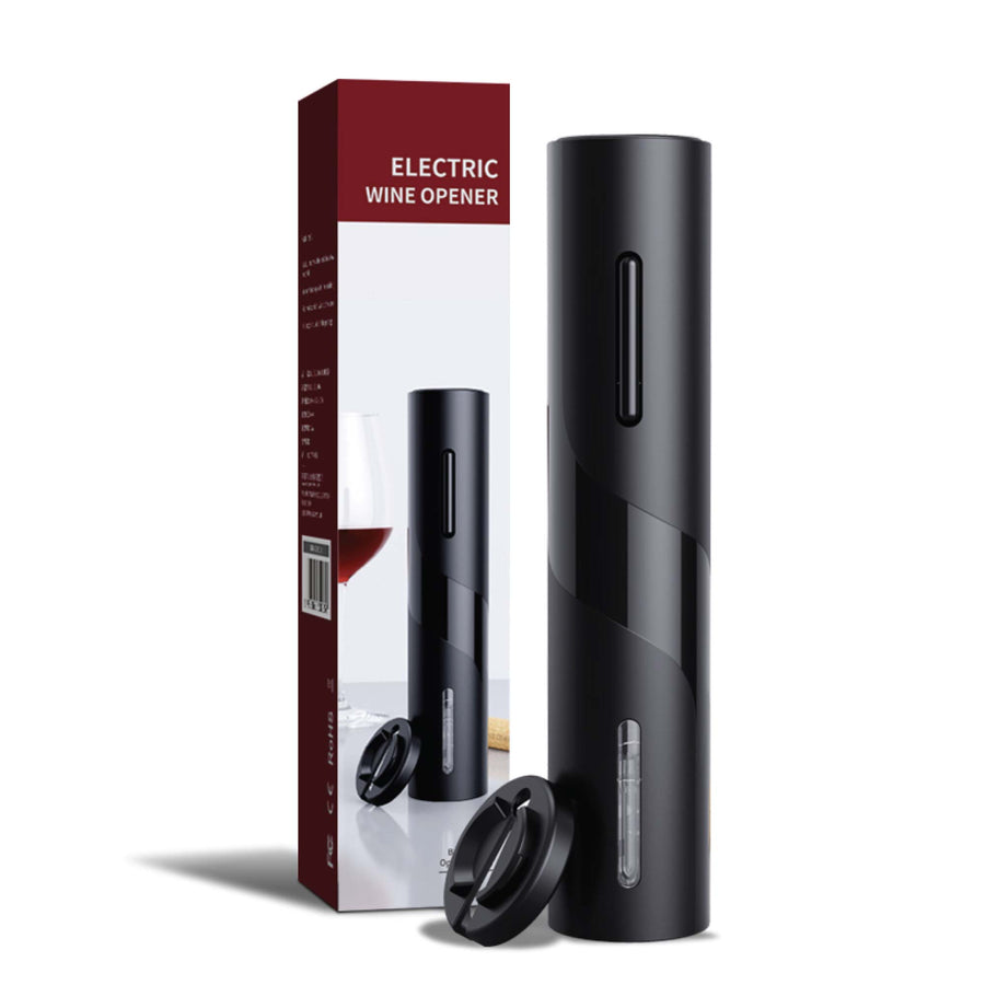 Electric Wine Opener Tool - Automatic Cordless Corkscrew with Foil Cutter, 23cm - SuperSaverAU - view 1