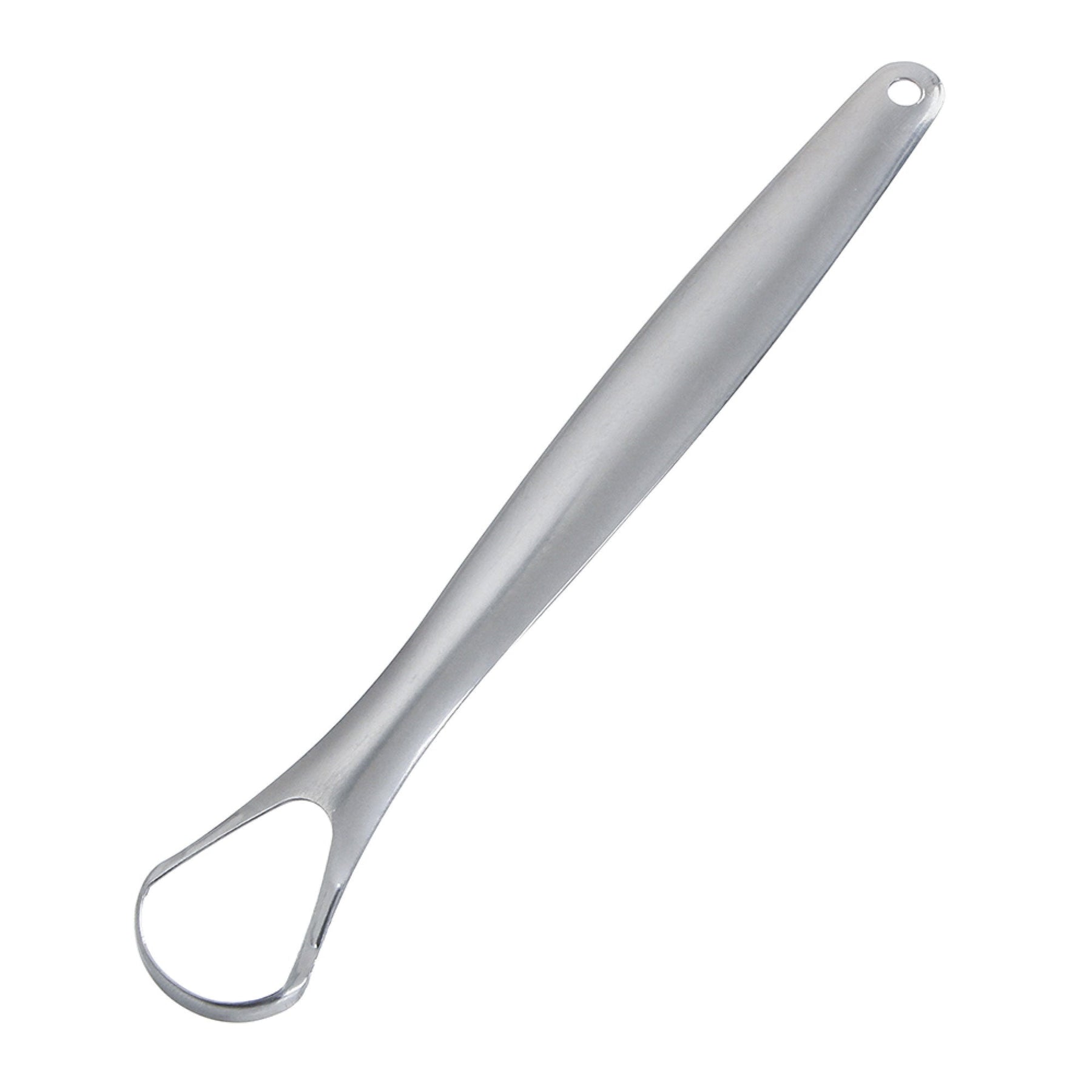 Stainless Steel Tongue Cleaner 14.7cm x 2.4cm - Curved Design for Bad Breath - SuperSaverAU - view 2