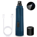 Professional Pet Nail Grinder - LED Light, 2-Speed, Rechargeable, Cordless, Blue - SuperSaverAU - view 1