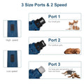 Professional Pet Nail Grinder - LED Light, 2-Speed, Rechargeable, Cordless, Blue - SuperSaverAU - view 3