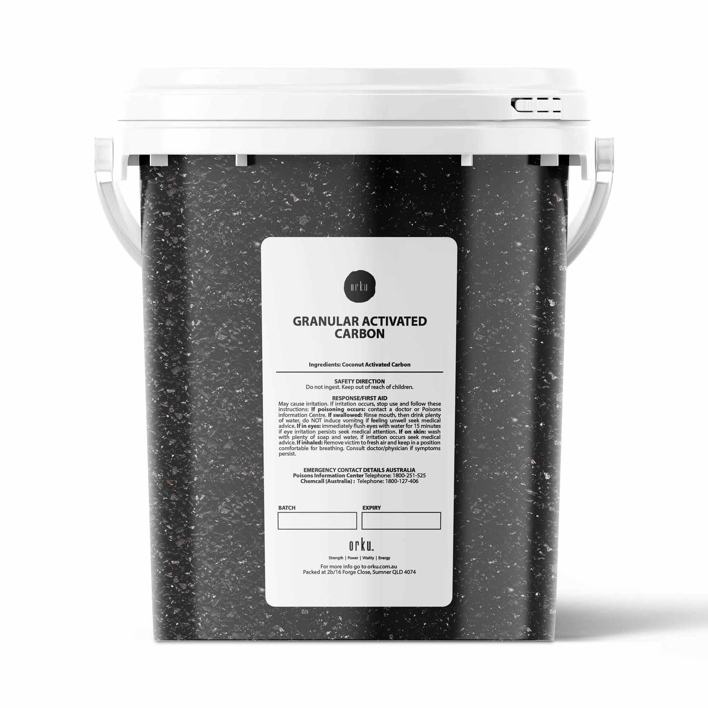 Coconut Shell Granular Activated Carbon 600g - Water Filtering & VOC Removal