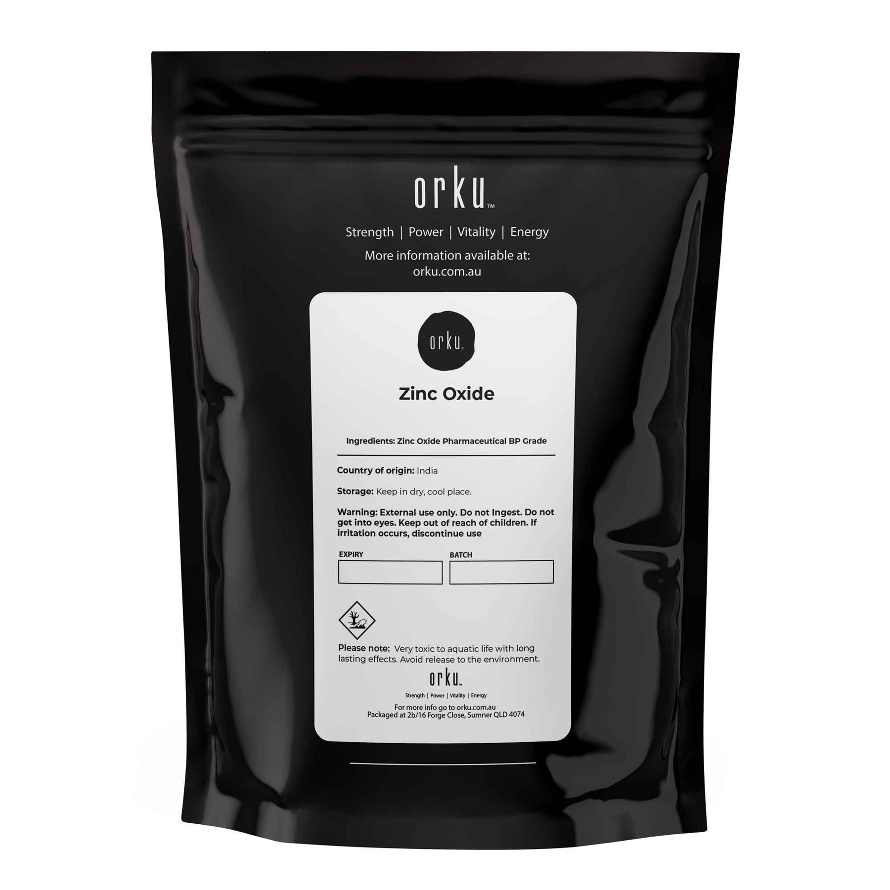 Zinc Oxide Powder 100g BP Pharmaceutical Grade 99.9% Purity Resealable Bag - SuperSaverAU - view 2