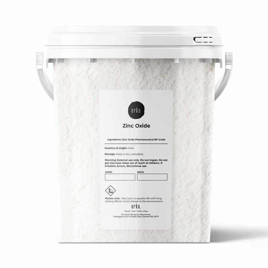 Zinc Oxide Powder BP 800g - 99.9% Purity, Resealable Bucket, ISO Certified - SuperSaverAU - view 1
