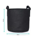 V238 Fabric Plant Grow Bags 10 Gallon / 38L Black Non-Woven Felt - 6 Pack - SuperSaverAU - view 1