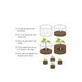 V238 Fabric Plant Grow Bags 10 Gallon / 38L Black Non-Woven Felt - 6 Pack - SuperSaverAU - view 5