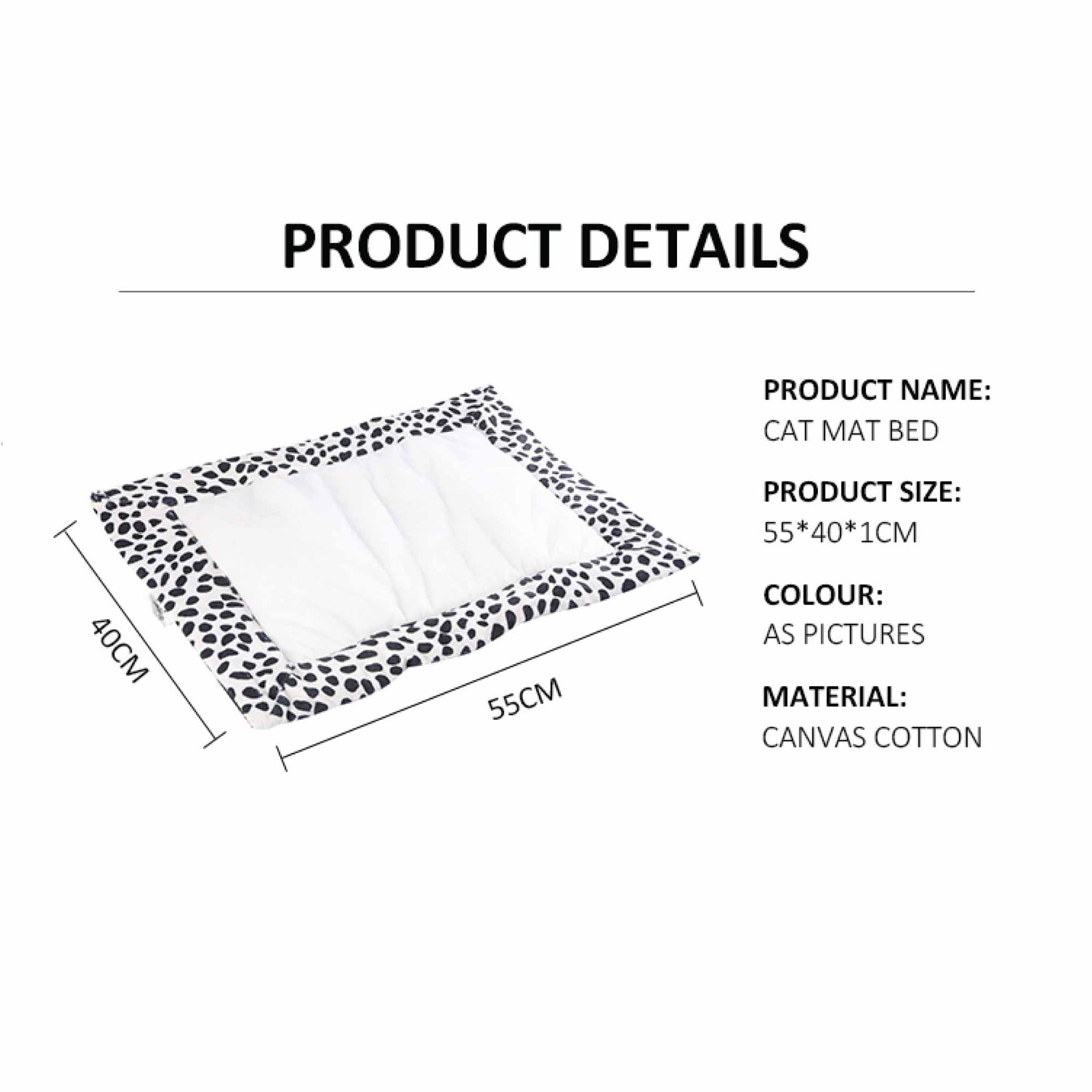 Pawise Cozy Pad Cat Heating Mat Anti Slip Base 55 x 40cm Machine Washable - SuperSaverAU - view 3