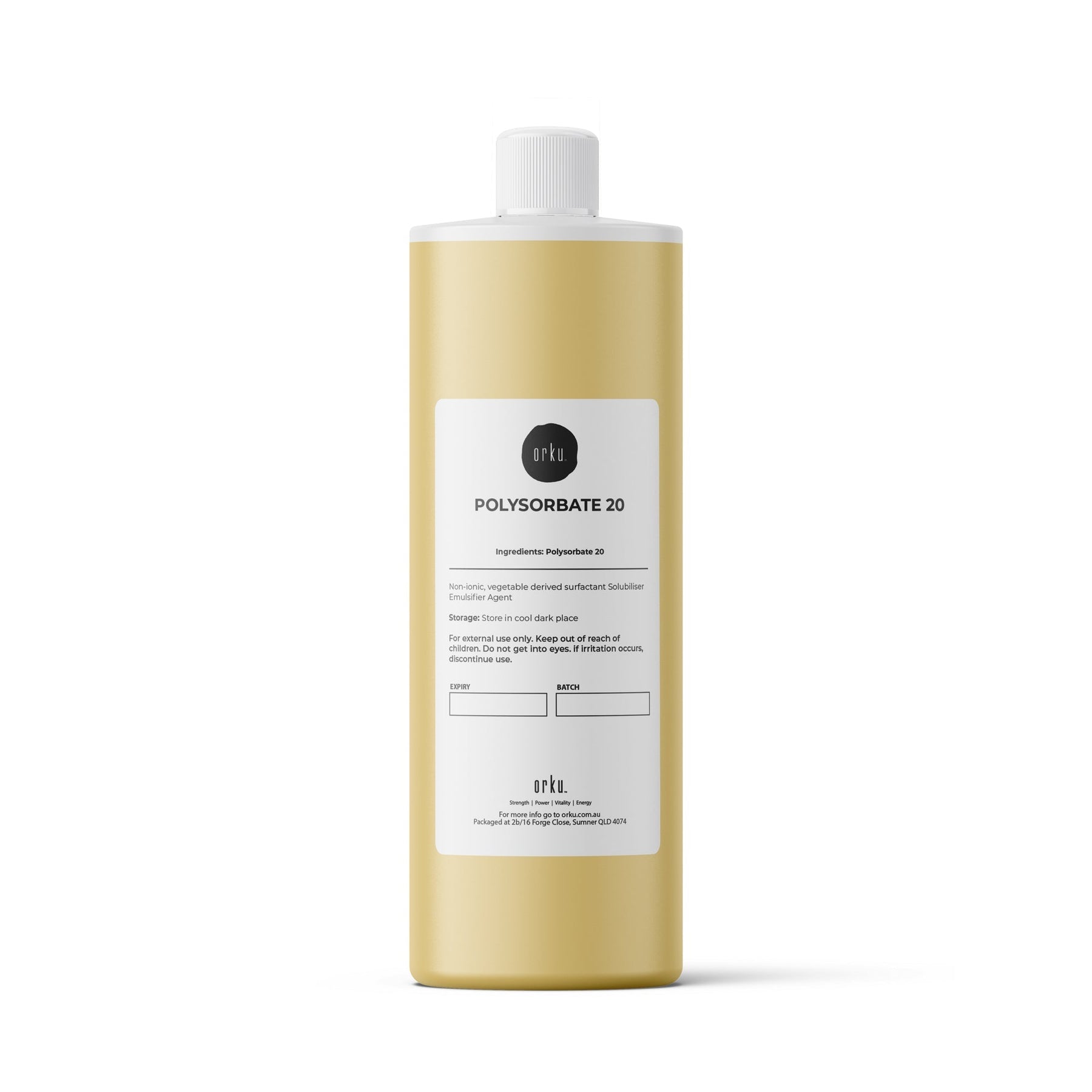 500ml Polysorbate 20 Solubiliser Emulsifier Agent Surfactant - Tween 20 - SuperSaverAU - view 1