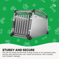 All For Paws Aluminium Dog Travel Crate 63x88x68cm - Secure, Lightweight Design - SuperSaverAU - view 3