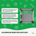 All For Paws Aluminium Dog Travel Crate 63x88x68cm - Secure, Lightweight Design - SuperSaverAU - view 6