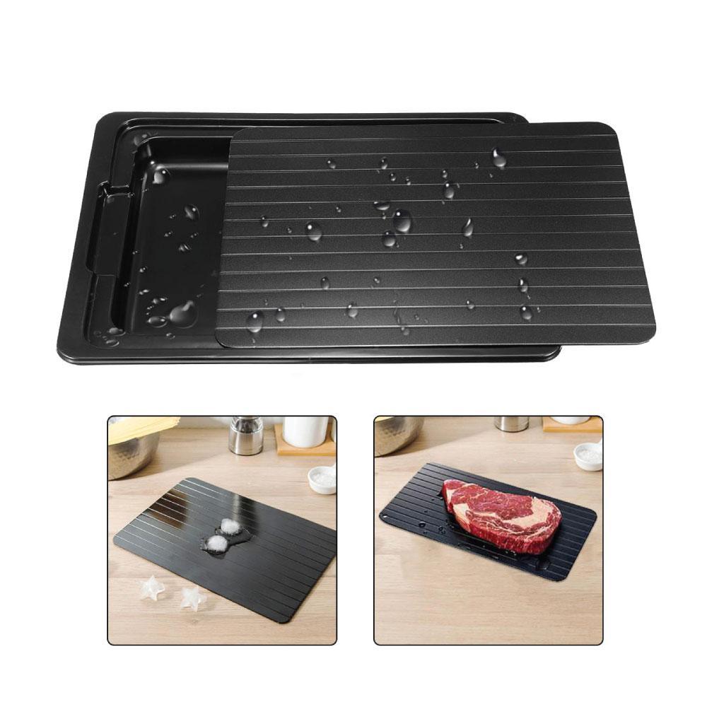 Premium Medium Aluminium Fast Defrosting Meat Tray with Water Box