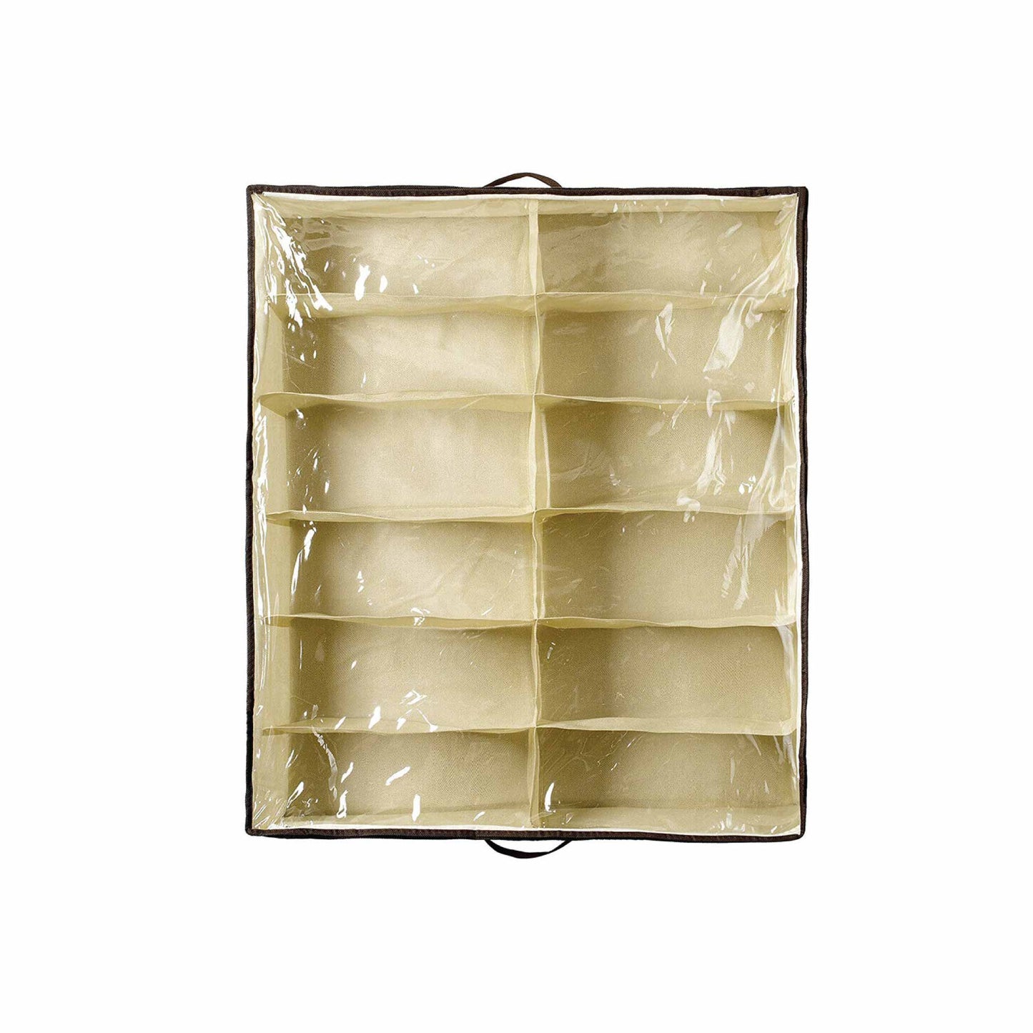 Home Brite 12-Pair Under Bed Shoe Organizer with Zippered Cover