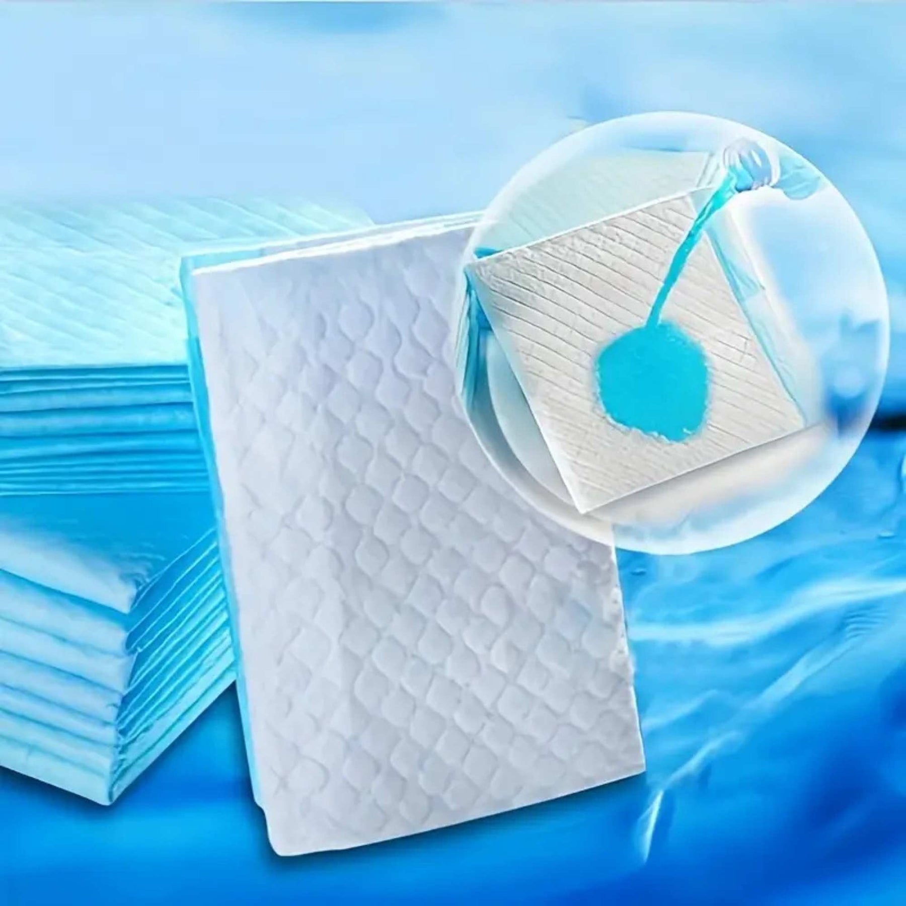 Puppy Training Pads 30 Pack 56x56cm Super Absorbent Leak Resistant - SuperSaverAU - view 4