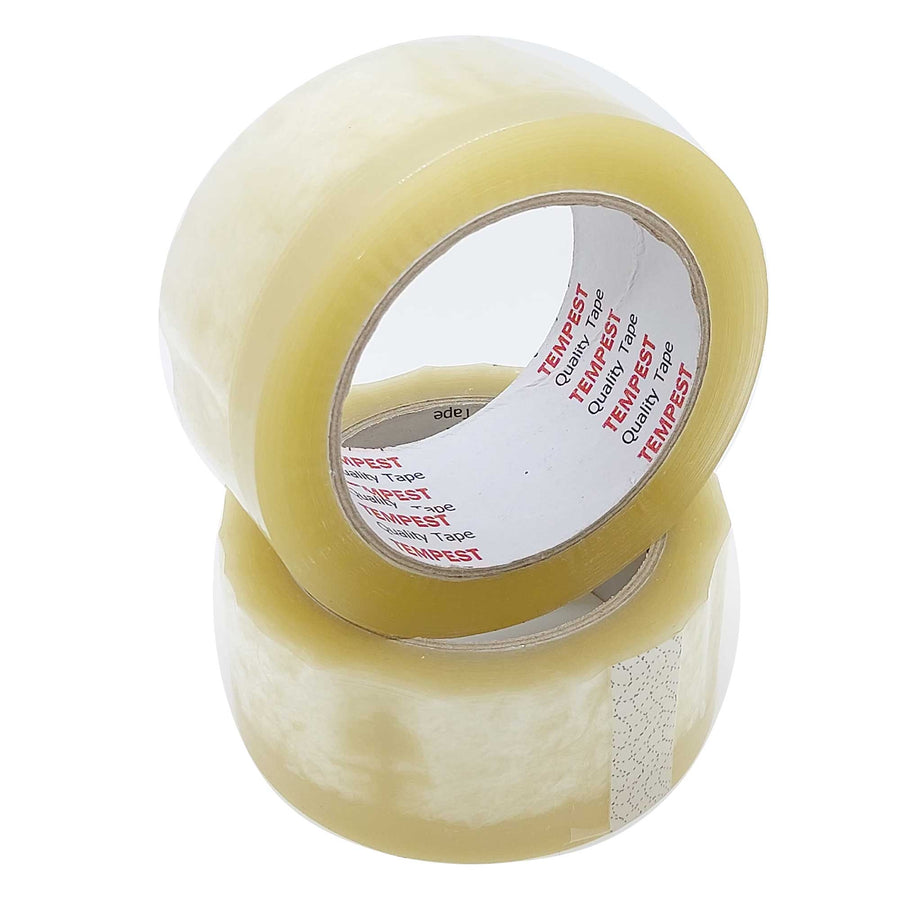 Tempest Hot Melt Clear Tape 48mmx75m - Strong Adhesive for Heavy Duty Packing - SuperSaverAU - view 1