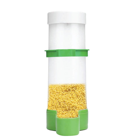 Pet Bird Food Dispenser 4x8.5x13cm - Durable Automatic Feeder for Aviary - SuperSaverAU - view 2