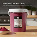 800g Organic Beetroot Powder Bucket Superfood Beet Root Supplement Beta Vulgaris
