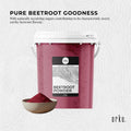 800g Organic Beetroot Powder Bucket Superfood Beet Root Supplement Beta Vulgaris