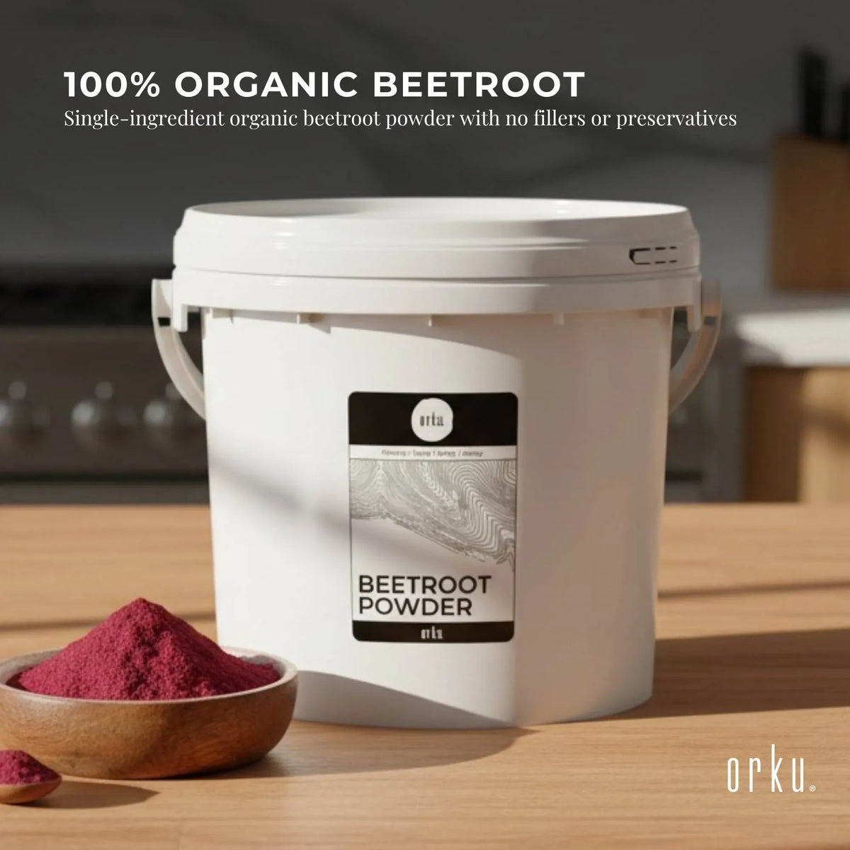 3Kg Organic Beetroot Powder Bucket Superfood Beet Root Supplement Beta Vulgaris