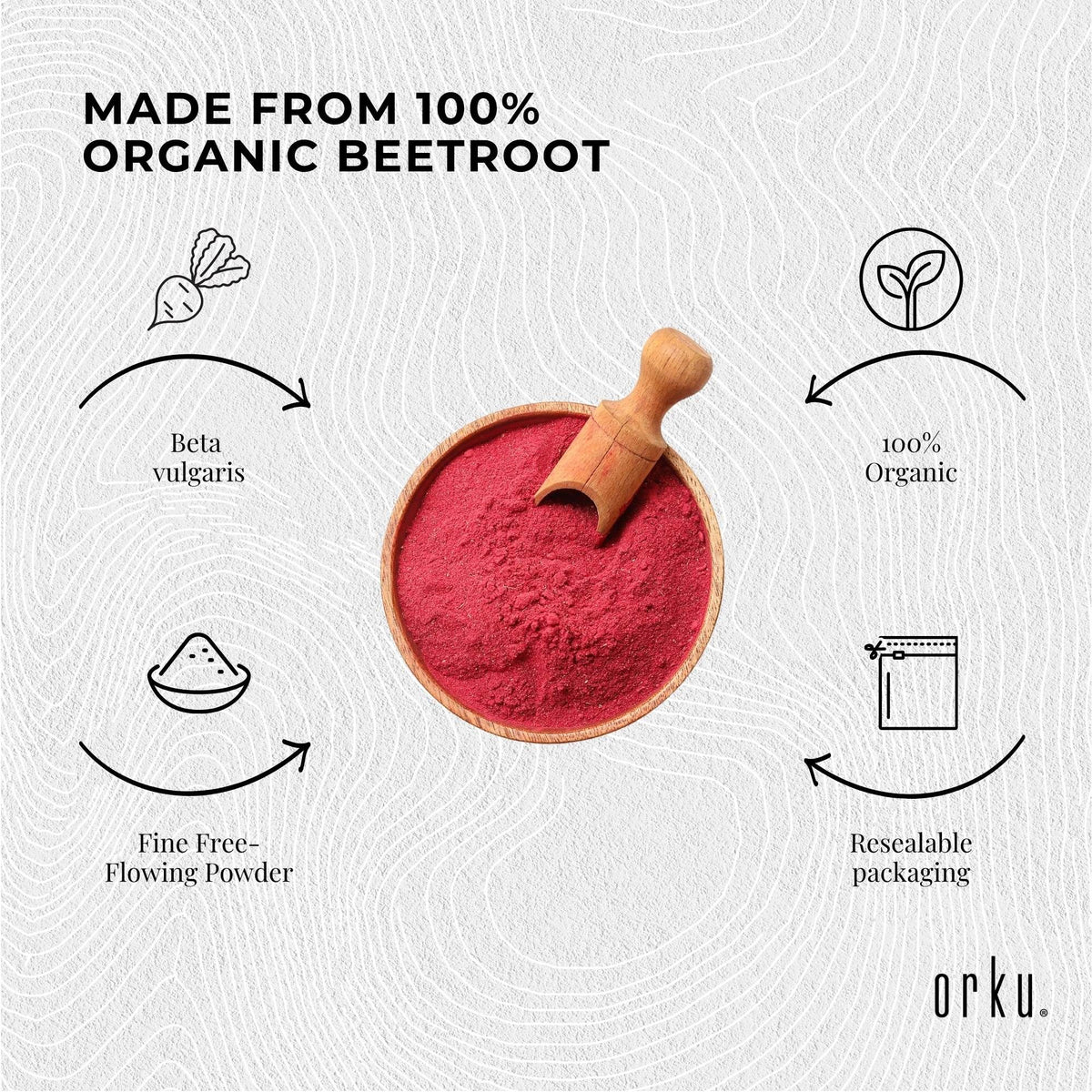 3Kg Organic Beetroot Powder Bucket Superfood Beet Root Supplement Beta Vulgaris