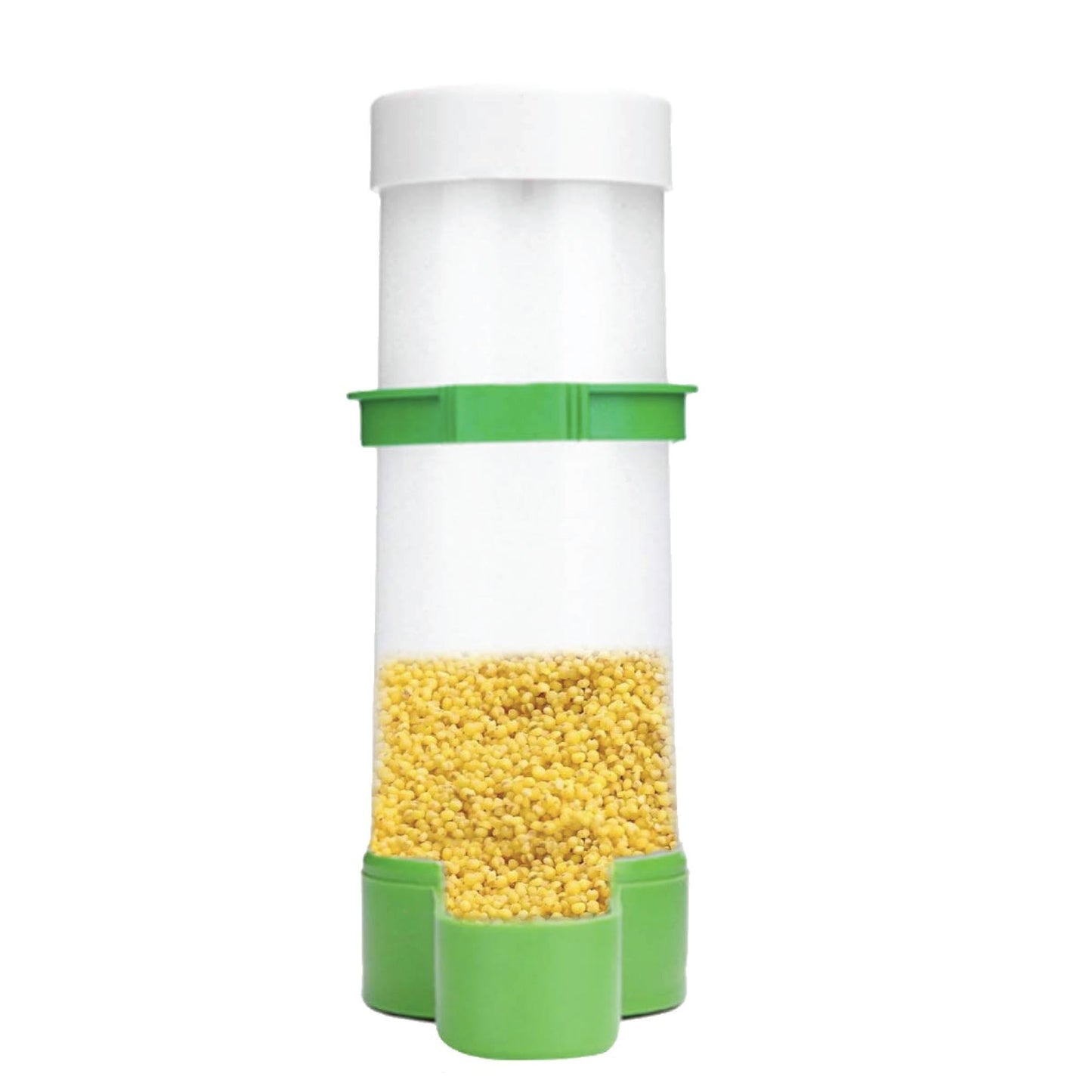 Pet Bird Food Dispenser 4x8.5x13cm, Durable Automatic Feeder for Aviary, 5 Pack
